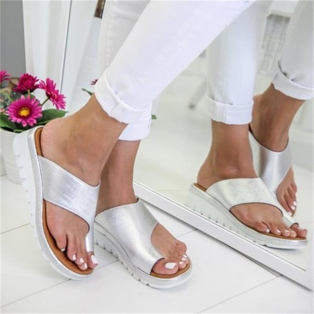 Leather Sandals Summer Shoes for Women