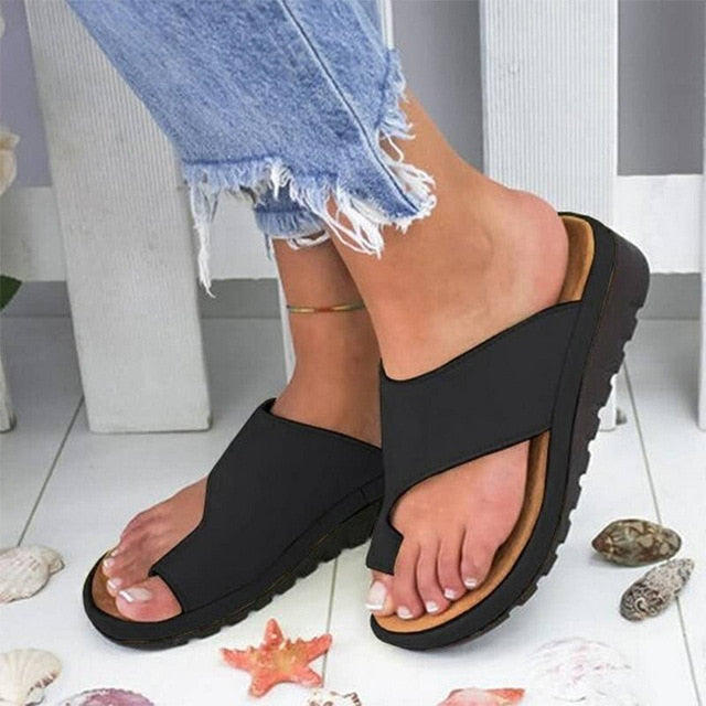 Leather Sandals Summer Shoes for Women