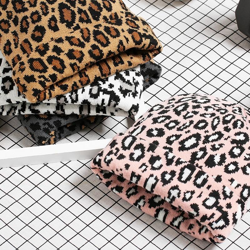 Beanies Leopard Print Slim and Fit Winter Beanie