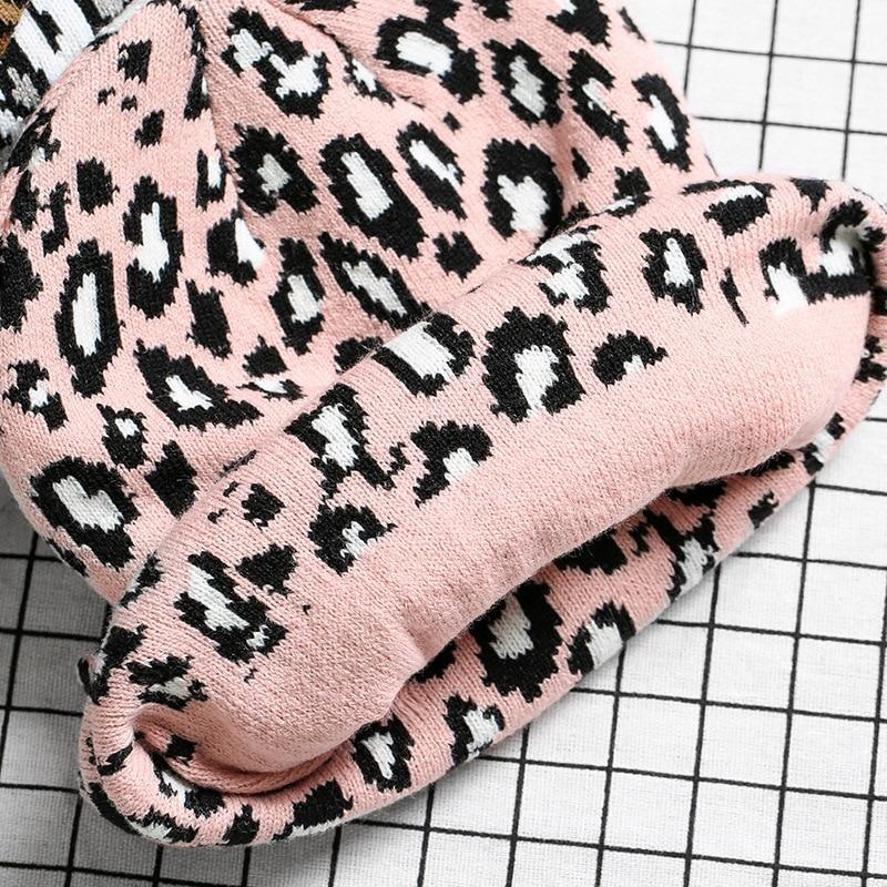 Beanies Leopard Print Slim and Fit Winter Beanie