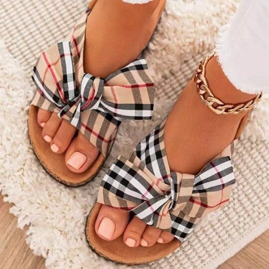 Slippers Women Soft Summer Bow Sandals