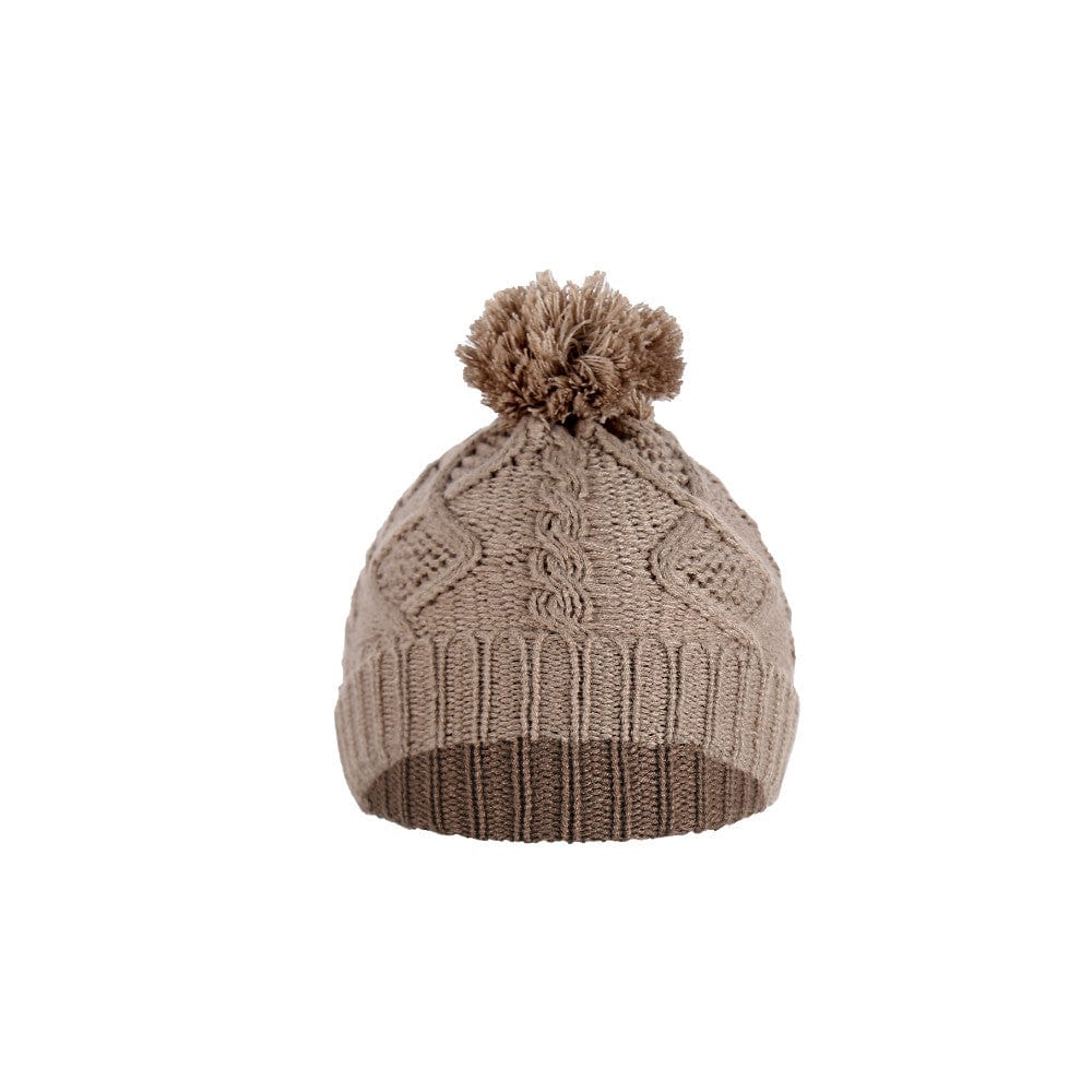 Thick Beanies Knitted Scarf Hat Gloves Set