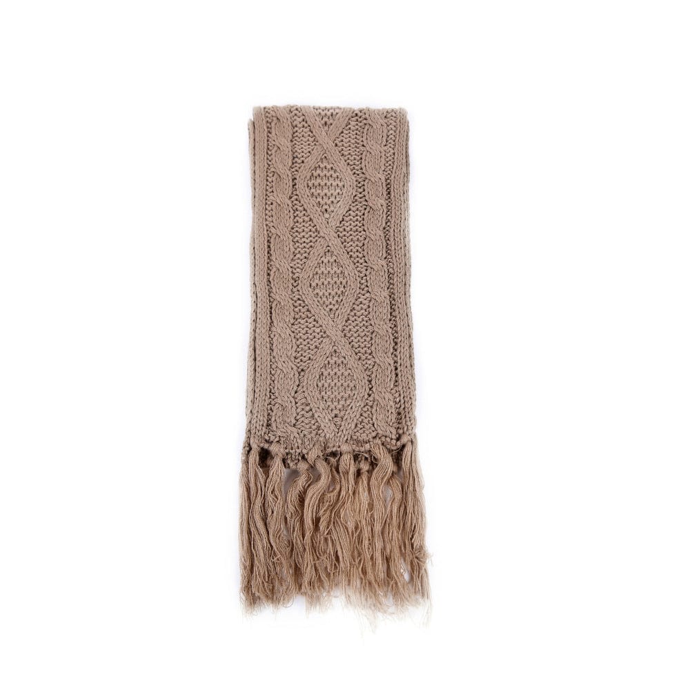 Thick Beanies Knitted Scarf Hat Gloves Set