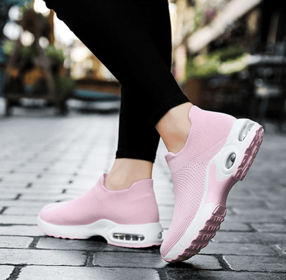 5-5.5 / Pink 2021 New Arrival Women Orthopedic Corrector Lightweight Running Walking Breathable Sock Sneakers