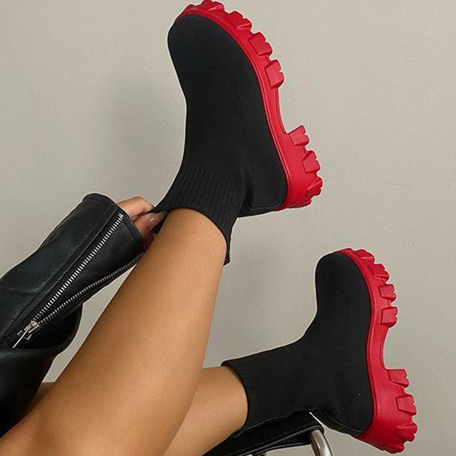 Bota de Salto Plataforma Feminina 2023