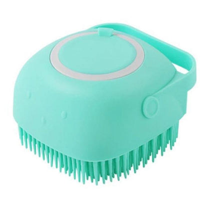 Animals & Pet Supplies 【CJ327】Pet Shampoo Massager Brush  Massage Comb Grooming Scrubber Shower Brush for Bathing Short Hair Pets Soft Silicone Brush