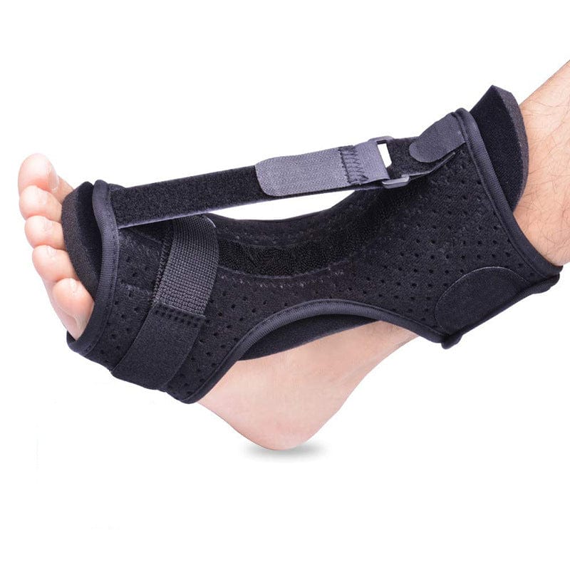 black / Free Size Adjustable Plantar Fasciitis Night Splint Foot Drop Orthosis Stabilizer Brace Support Night Splints Pain Relief