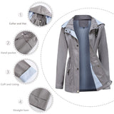 detachable hood trench coat Women's Cross border Women's oversize Amazon trench coat