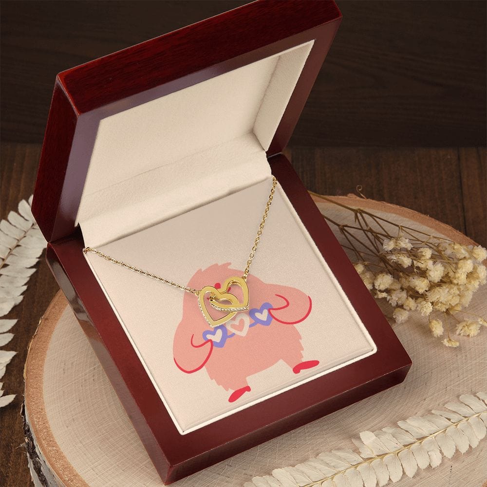 Jewelry Interlocking Hearts necklace For My Valentine