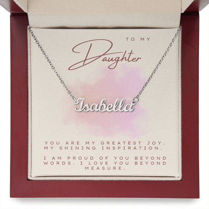 Jewelry Personalized Name Necklace For My Daughter - 1