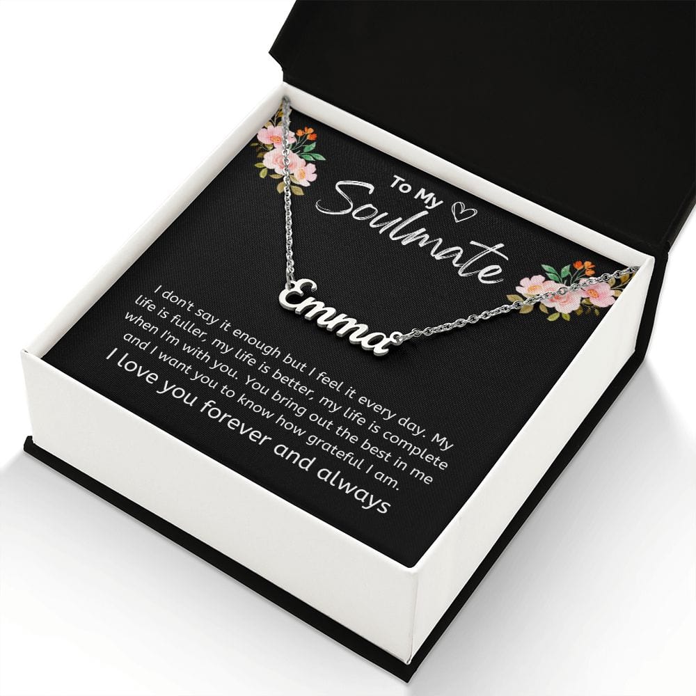 Jewelry Personalized Name Necklace For My Soulmate