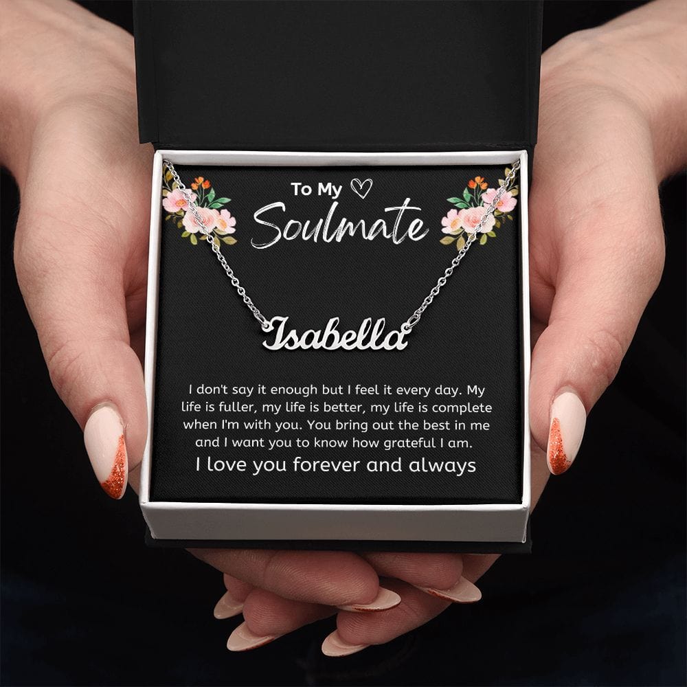 Jewelry Personalized Name Necklace For My Soulmate