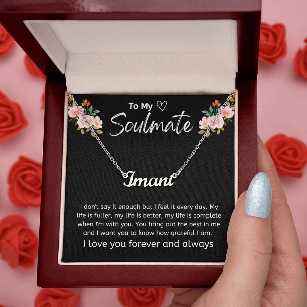 Jewelry Personalized Name Necklace For My Soulmate