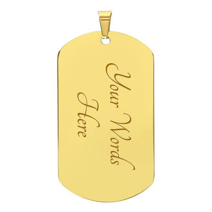 Jewelry Strength Dog Tag For My Son