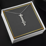 Jewelry Vertical Name Necklace