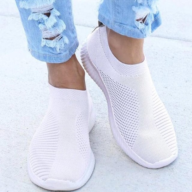 Sneakers 2 / White Women Slip On Sneakers