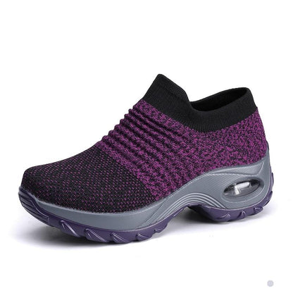 Sneakers Purple / 4 Women  Washable Breathable Orthopedic Slide Sport Sneakers