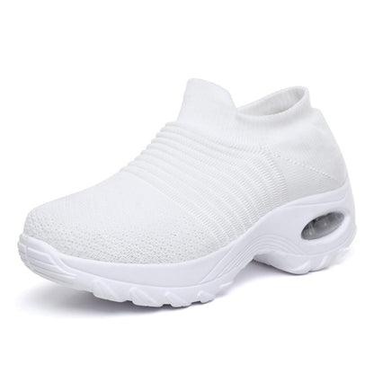 Sneakers White / 4 Women  Washable Breathable Orthopedic Slide Sport Sneakers