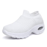 Sneakers White / 4 Women  Washable Breathable Orthopedic Slide Sport Sneakers