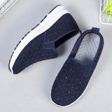 Sneakers Women Flat Mesh Crystal Sneakers