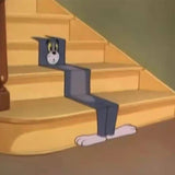 Special-shaped carpet thick imitation cashmere anime creative design stairwell mat cat funny floor mat rugs for bedroom